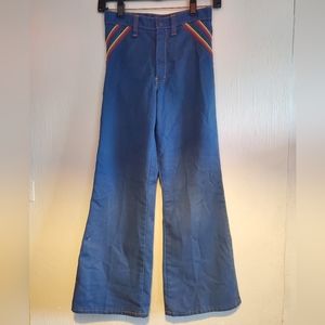 Vintage early 70s kids New Friends Bell Botom Jeans waist 24in lengt 24in